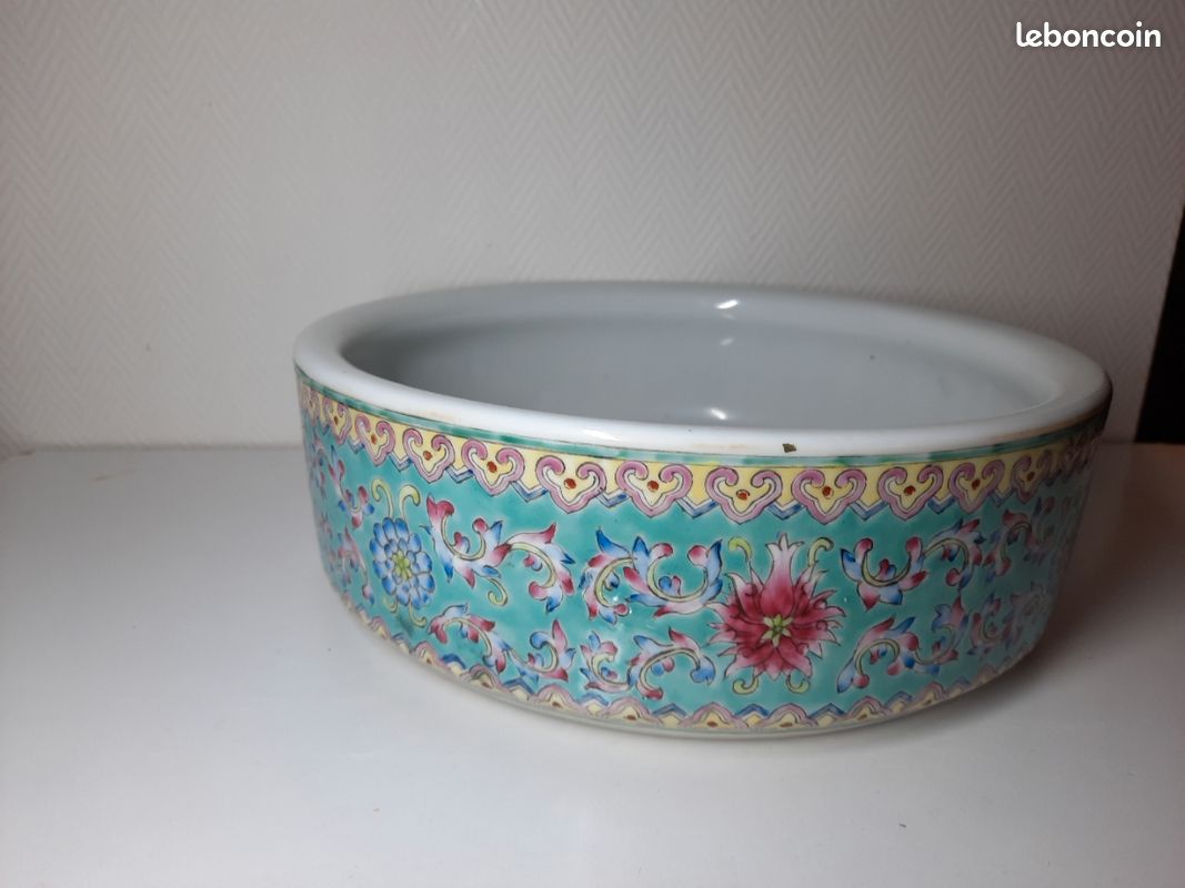 Ancienne Jardiniere Chinoise Porcelaine (image 2)