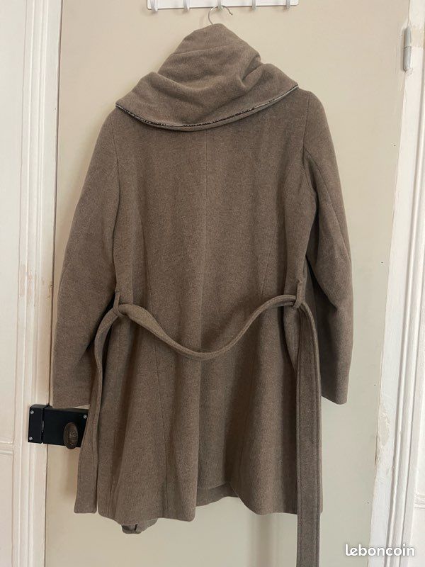 Manteau/veste En Laine Grise Gérard Darel - Taille 44 (équivalent 42) - Occasion Très Bon état