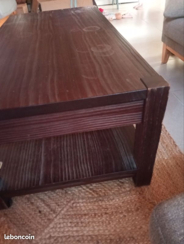 Table basse en bois massif (image 3)