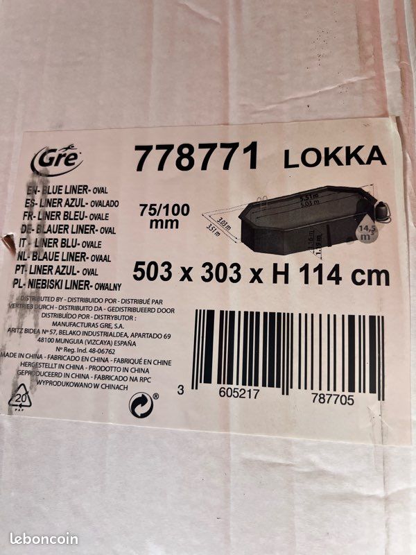 Liner piscine lokka (image 1)