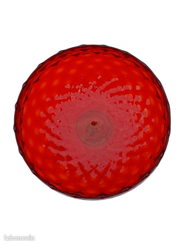Grand (38cm) Vase ou Centre de Table en Cristal Soufflé (image 3)