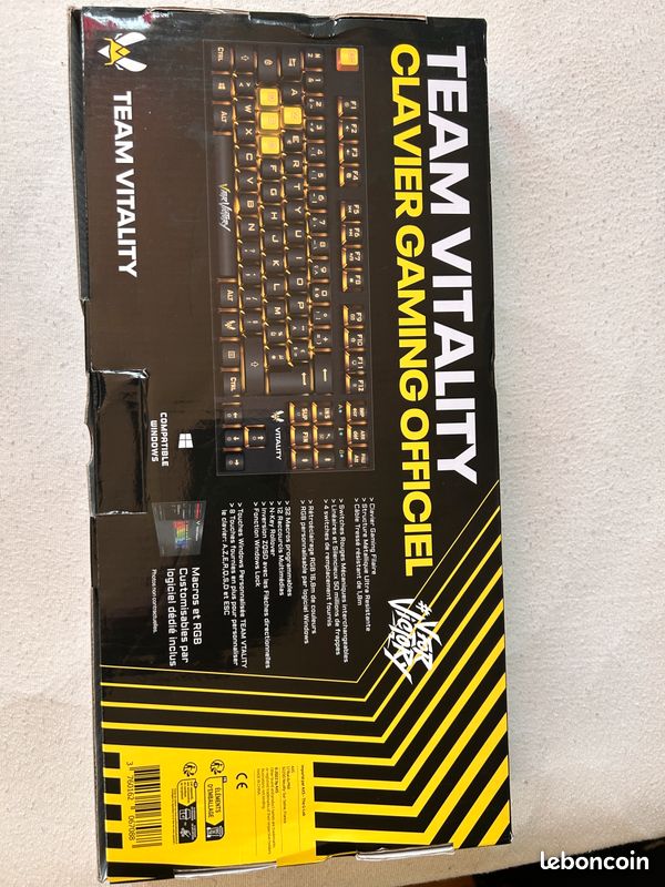 Clavier mécanique Team Vitality – Neuf (image 2)
