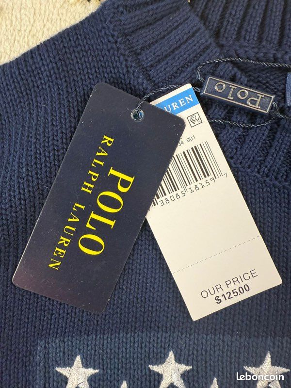 Pull Sonoma Bleu Foncé Col Vachette épais - Taille L - Neuf Avec étiquettes - Style Hiver