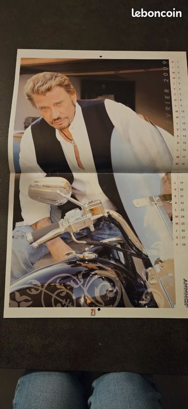 Calendrier johnny hallyday 2009 (image 2)