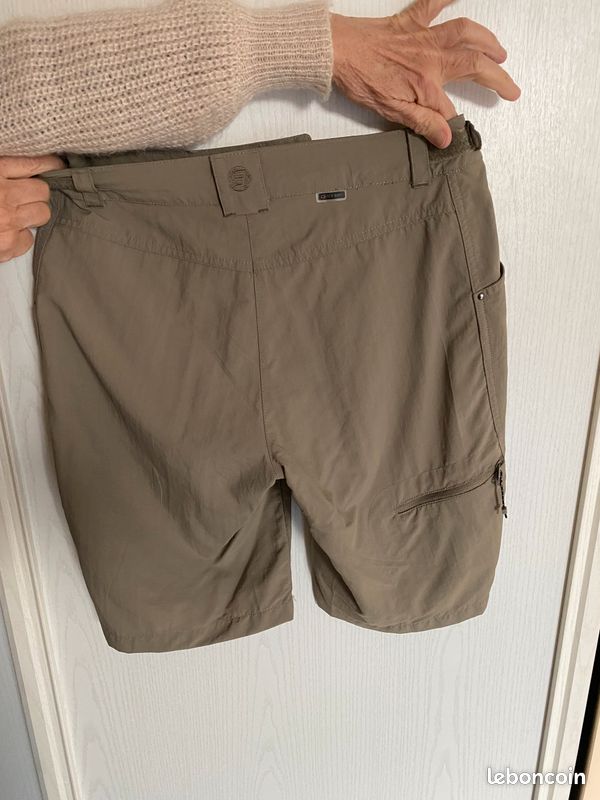 Short De Randonnée Craghoppers Femme – Taille 18 – Beige – Protection Solaire – Occasion