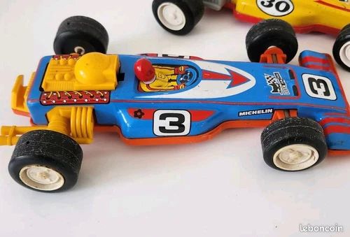 Ancienne Voiture Joustra Formule 1 N°30 N° 3 Tôle + Plastique A Friction France (image 8)