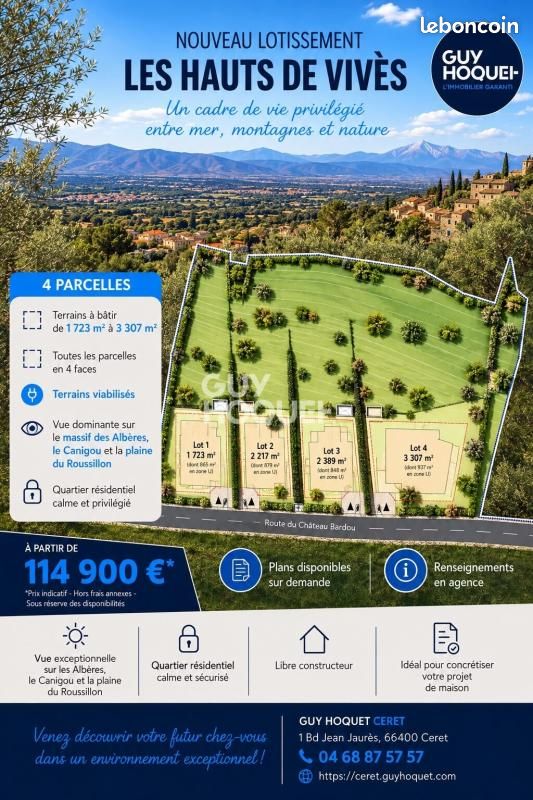 Terrain Vives · à Vivès · 139 900 €