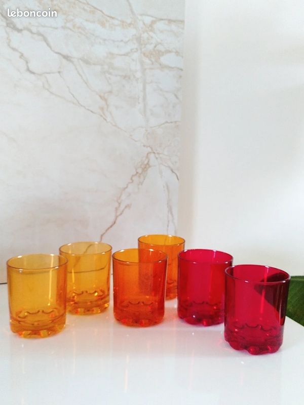 Lot de 6 verres vintage (image 6)