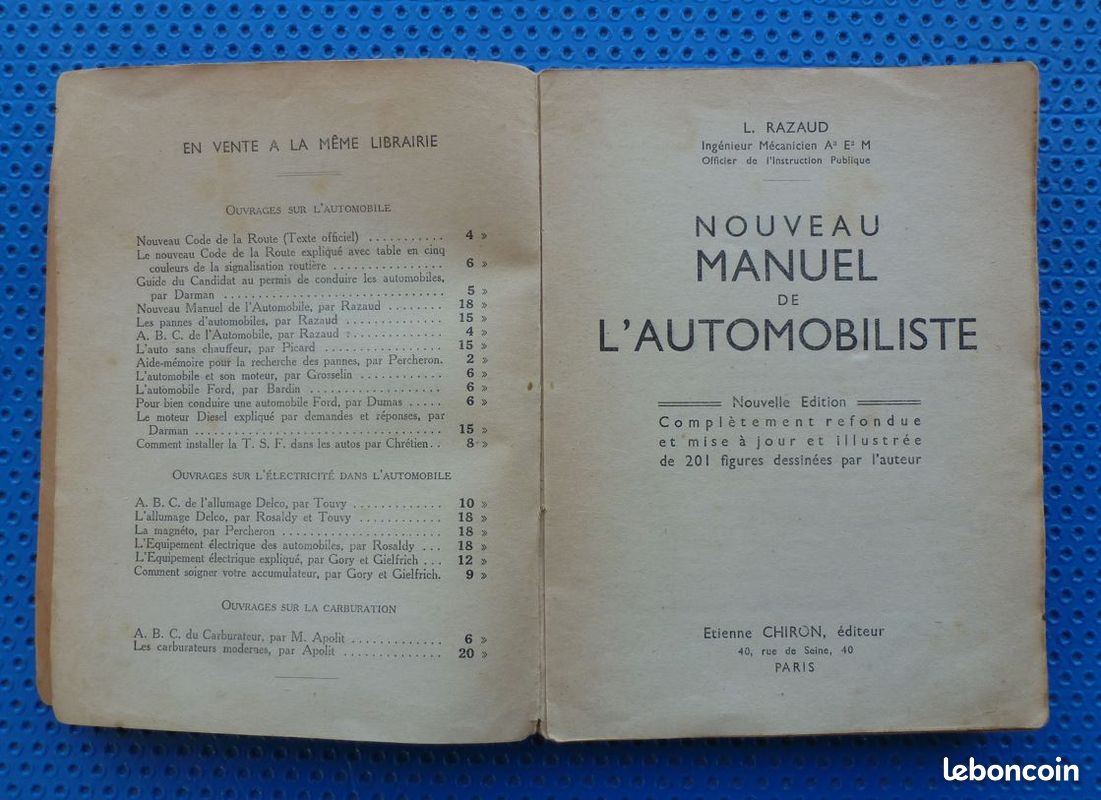 Nouveau manuel de l’Automobiliste de 1936 (01) (image 4)