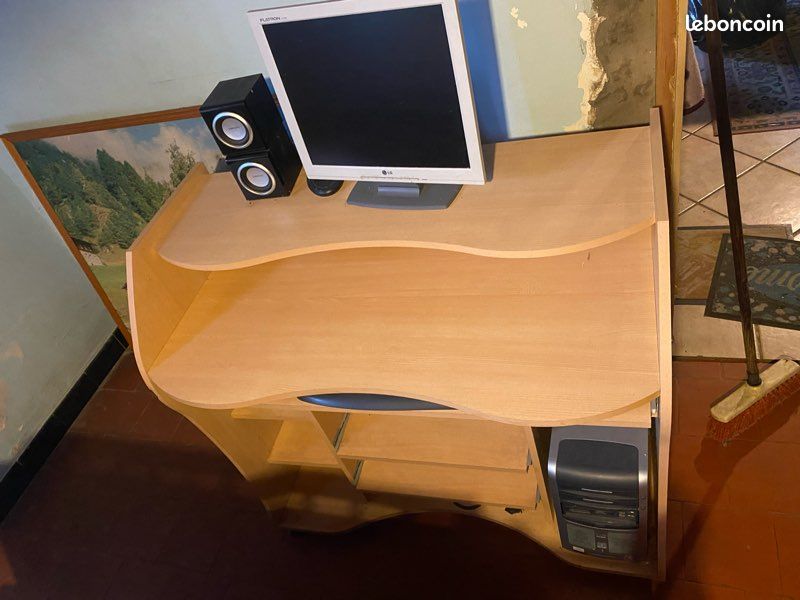 Meuble bureau sur roulettes – multi-niveaux (image 2)