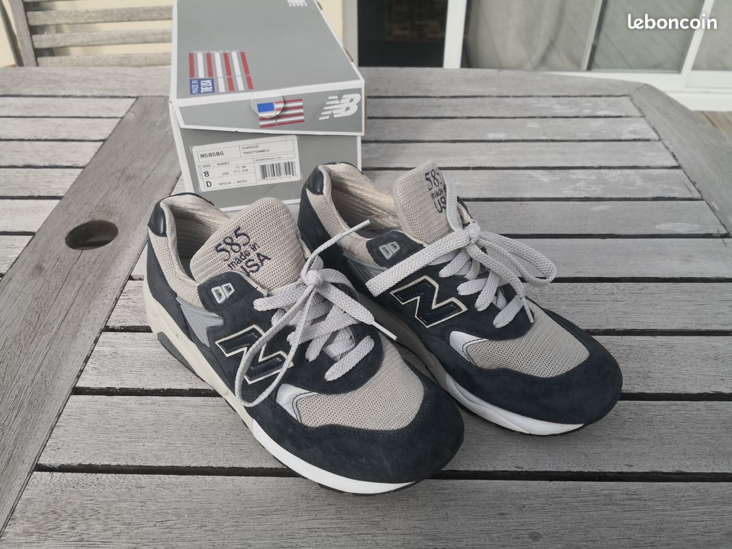 NEUF / DEADSTOCK 👟 New Balance M585BG Made in USA - Classic Gris/Marine - US 8 / EU 41.5 avec boîte 👟 (image 12)