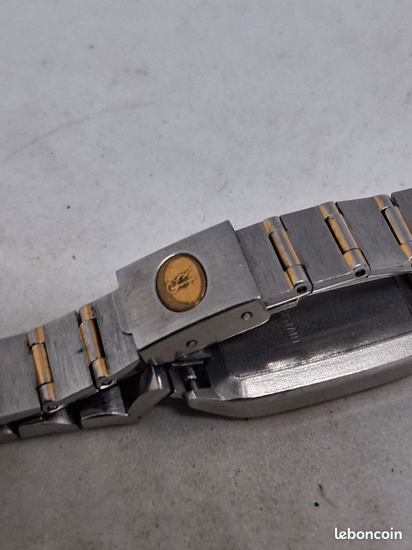 Montre vintage eska leadership dames mécanisme à quartz argenté et dorée bracelet métal d'origine (image 8)