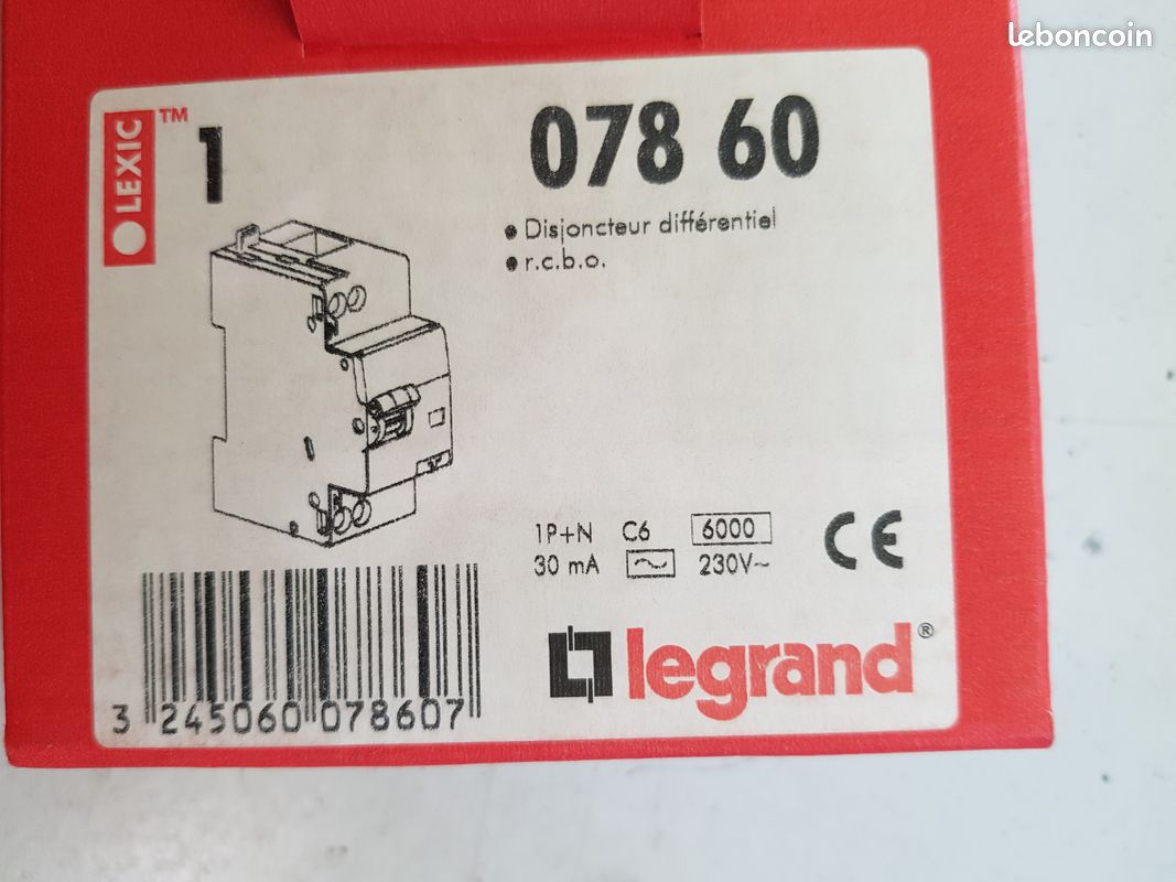 Disjoncteur différentiel 6A legrand (image 2)