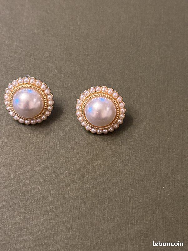Boucles d’oreilles en perles vintage (image 2)