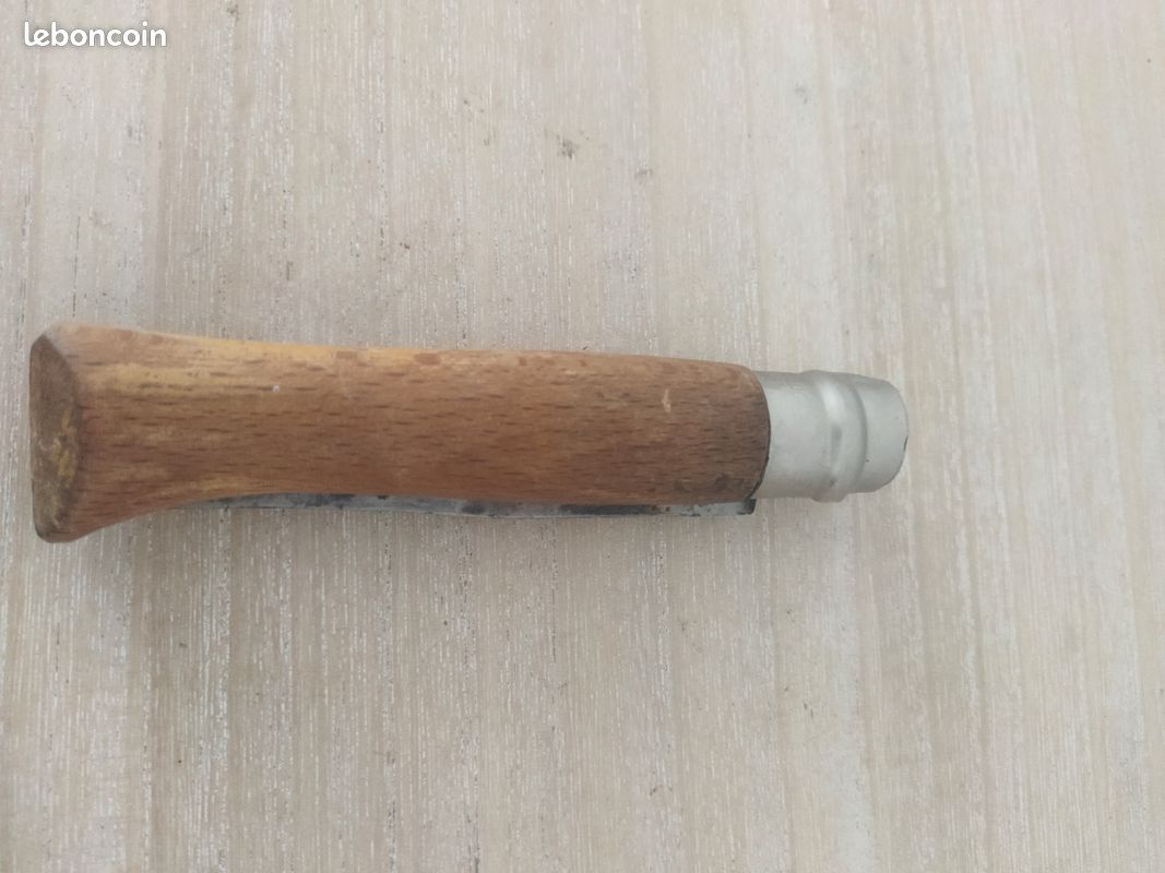 Ancien Couteau Opinel N°10 France, Manche Bois, Virobloc