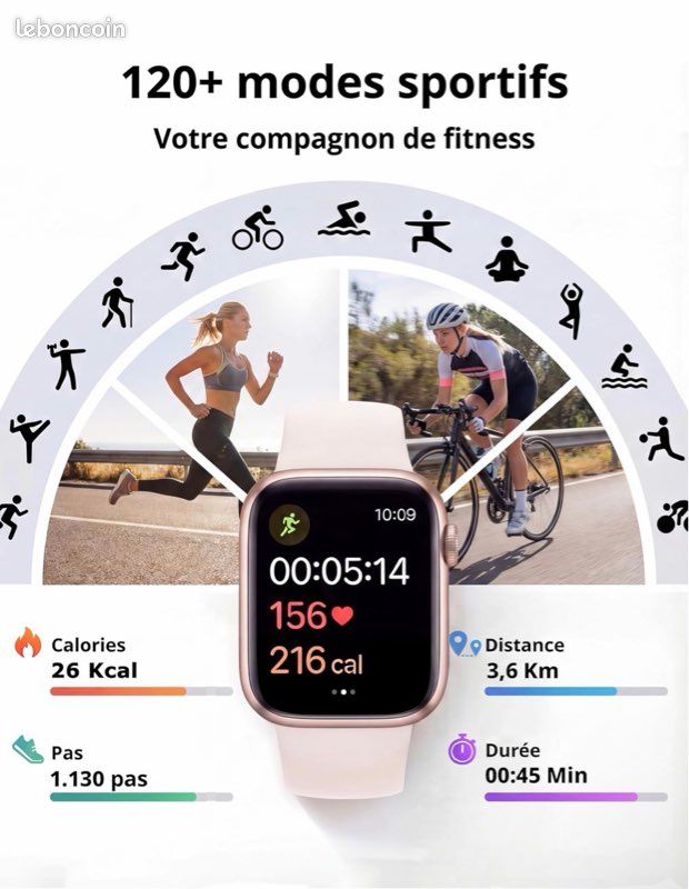 Montre Connectée Homme Femm (image 3)