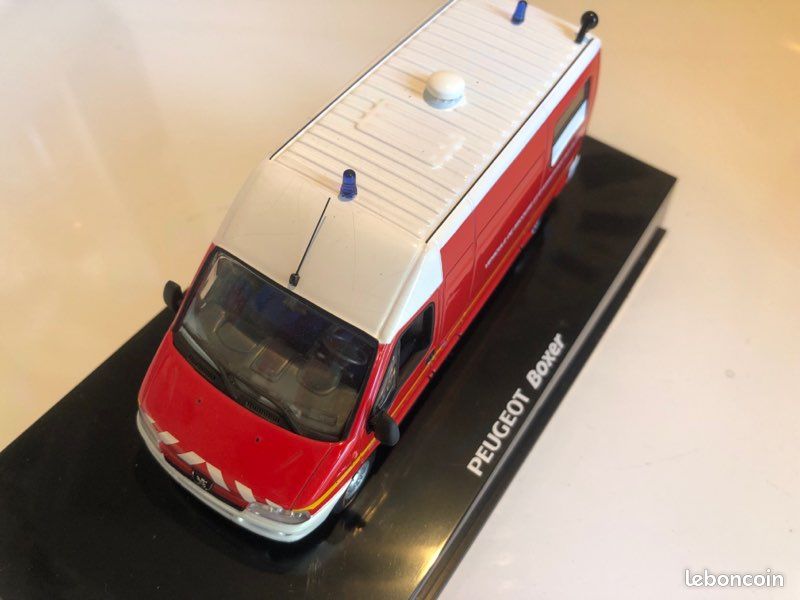 PEUGEOT BOXER POMPIERS VSAV NOREV 1:43 imperfection EUR 56,90 - FR