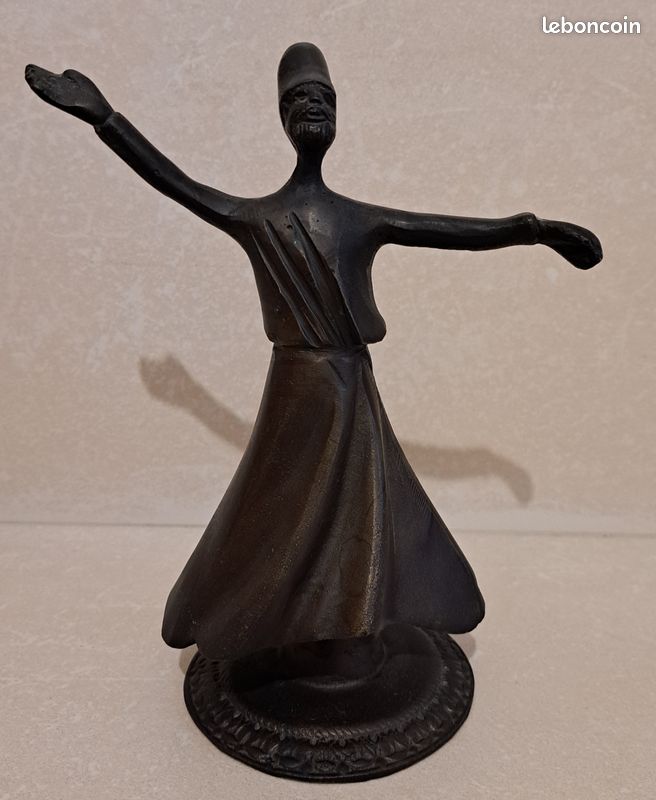 Statuette derviche tourneur en bronze (image 1)