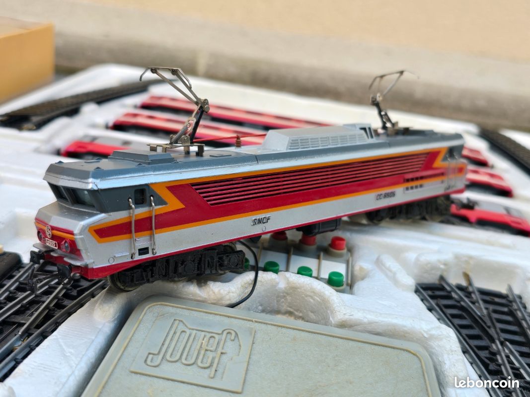 Coffret Jouef Puerta Del Sol - Locomotive CC-6505 Et Wagon - HO - Fonctionnel