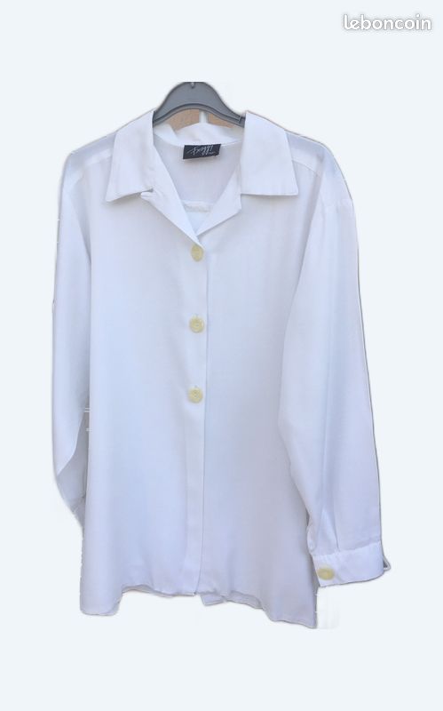 Liquette-surchemise blanc-écru (L/XL) (image 1)