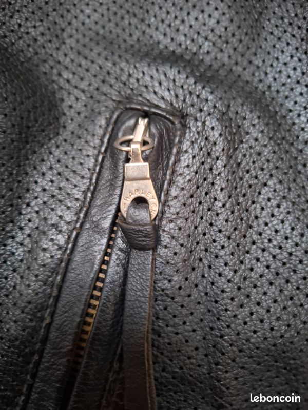 Blouson cuir harley davidson moto biker vintage (image 5)