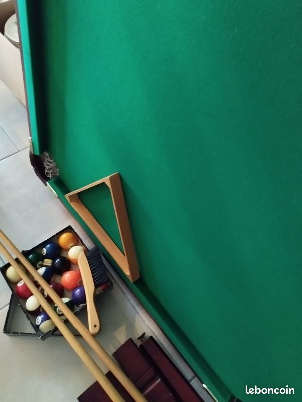 Grand billard américain 6 Feet (1m80) avec accessoires – Idéal bricoleur / Petit prix (image 2)