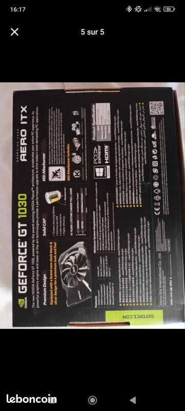 Carte graphique GeForce GT 1030 (image 5)