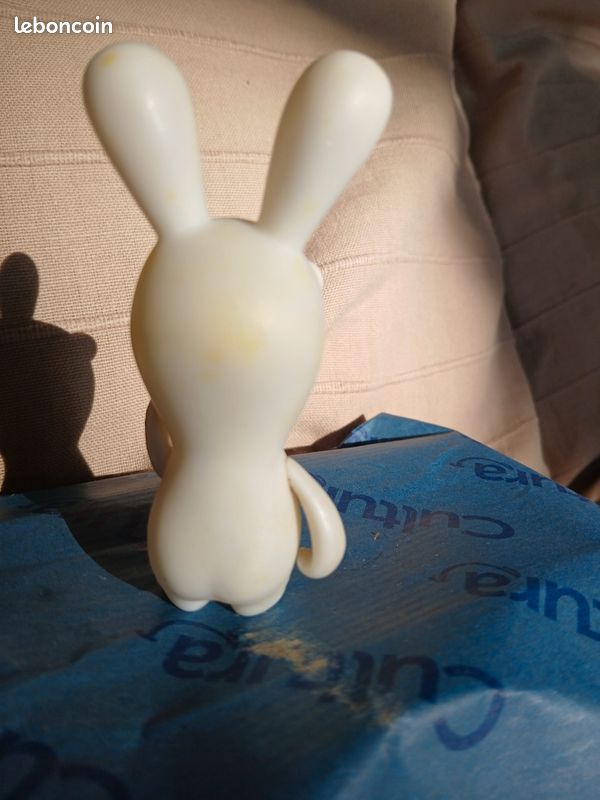 Figurine Résine Lapin Crétin Gymnaste 21 Cm - Bobble Head Ubisoft Polymark - Neuf