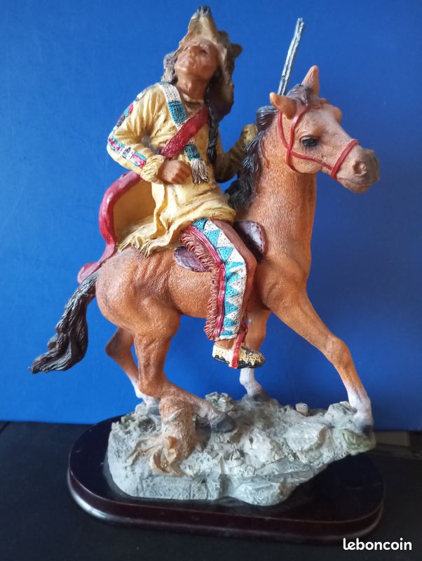 Figurine étain Guerrier Delaware Amérindien 90mm - Pegaso Models - Niveau Artistique