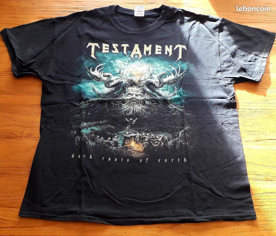 T-shirt Testament Band - Coton Noir, Manches Courtes, Tailles Réelles Du S Au 5XL, Neuf Avec étiquettes