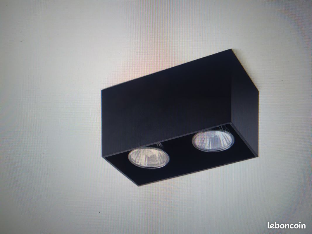 Lampe de plafond noire faro (image 3)
