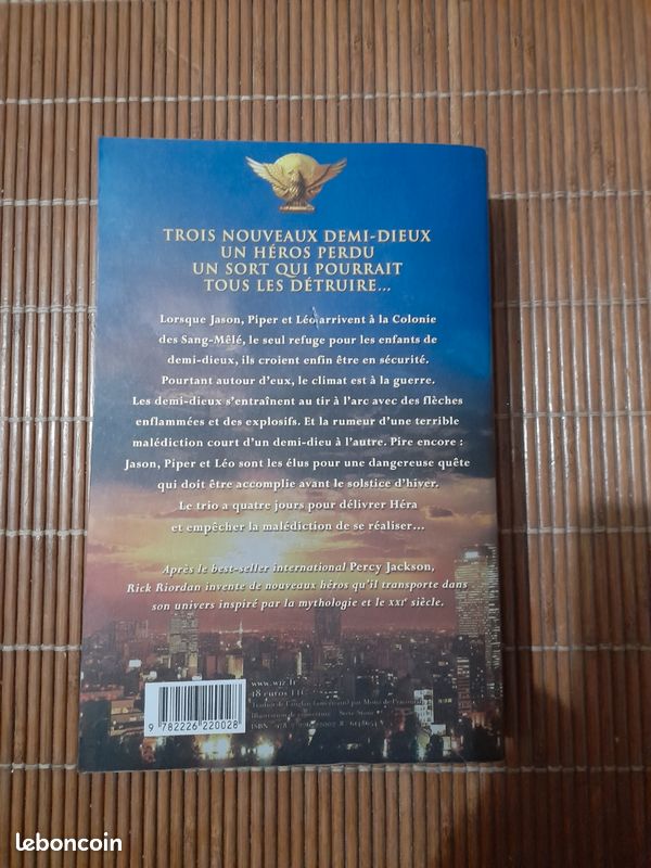 đ HĂ©ros de lâOlympe â Tome 1 : Le hĂ©ros perdu âïž Rick Riordan â TrĂšs bon Ă©tat (TBE) (image 5)