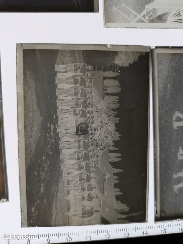 Négatifs sur plaque de verre, années 1930 - 1940. Soldats Allemands WW2