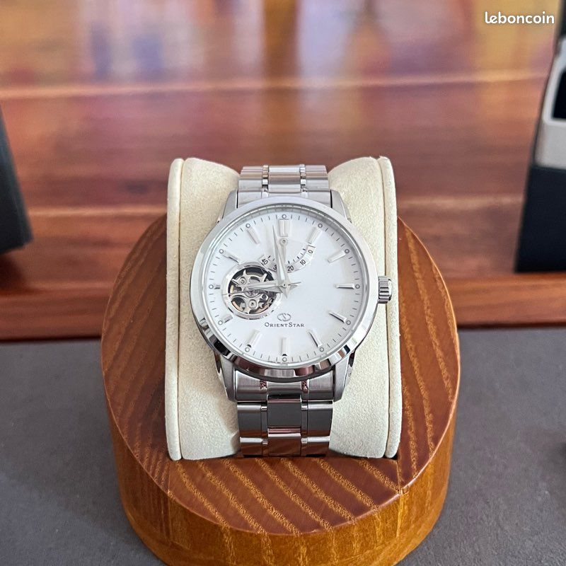 Orient Star Open heart Cadran Blanc Full Set Montres Bijoux