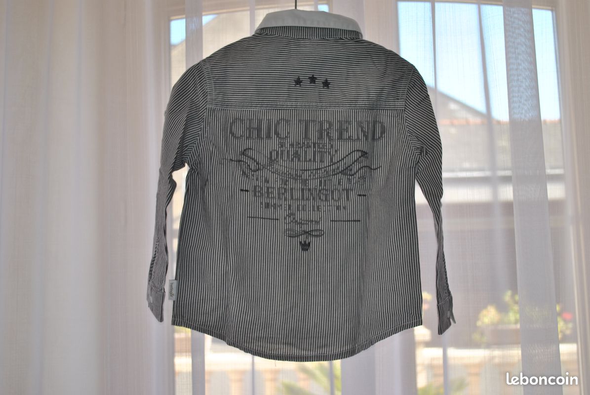 Chemise Blanche et Grise (image 2)