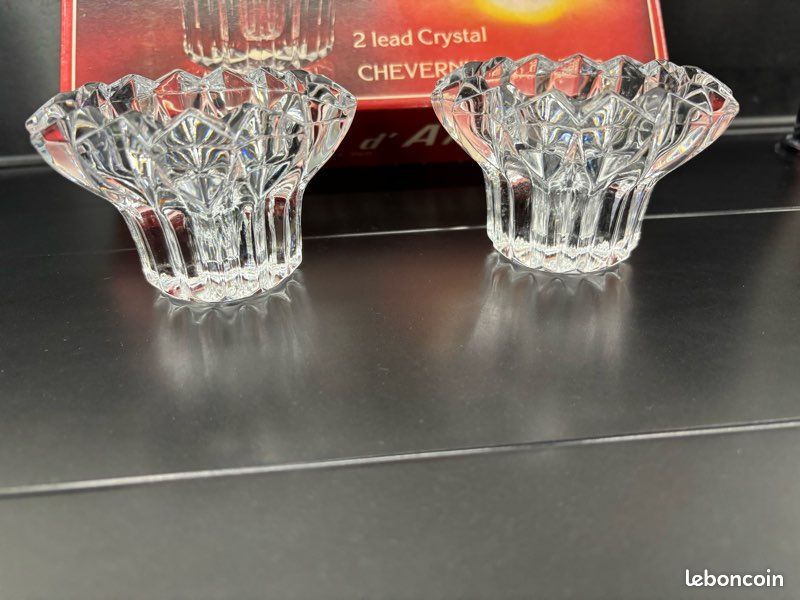 Porte-bougie en cristal à double usage - Bas > Mariage Déco Belle Nuance