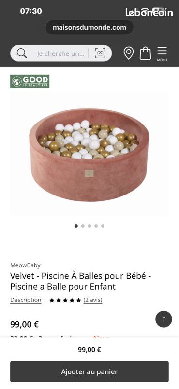 Piscine à balle bebe (image 1)