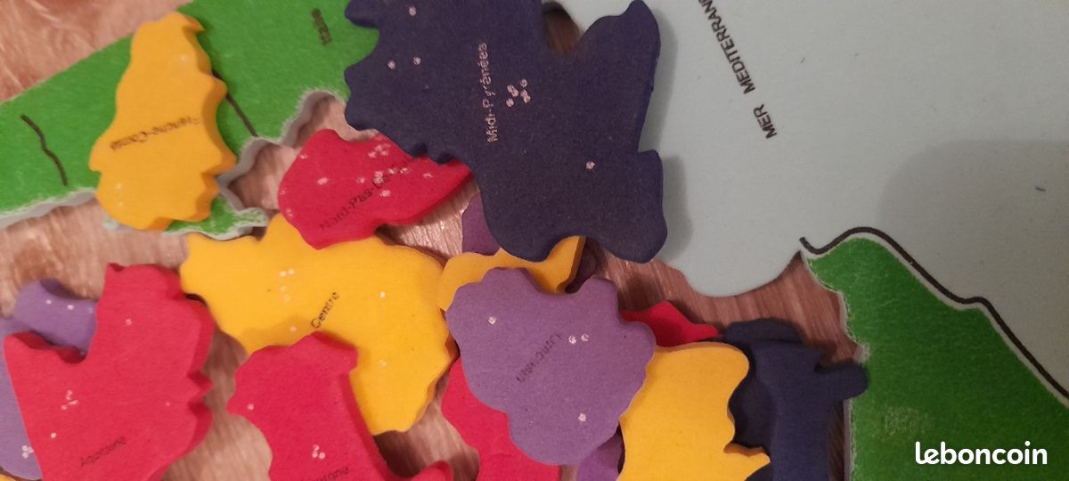Jeu carte France en mousse (image 2)