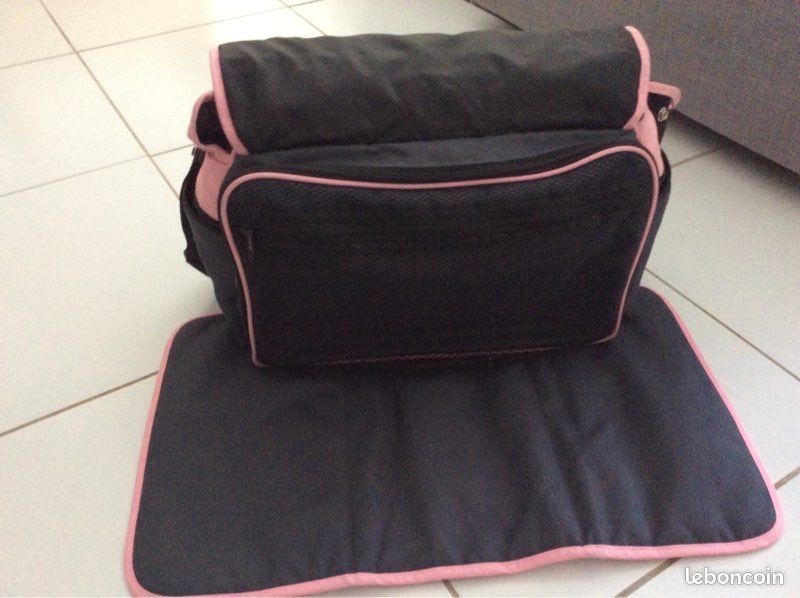 Sac a langer gris rose (image 1)