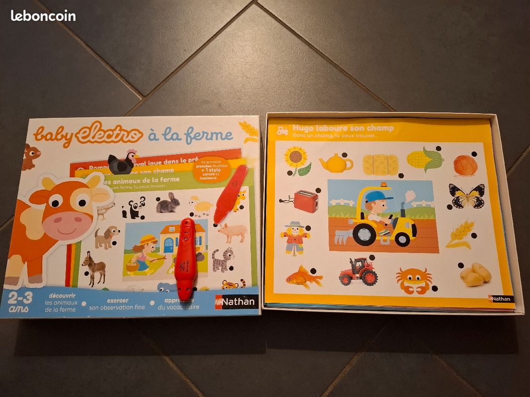 NATHAN - Loto de La Ferme - Jeu éducatif pour enfants de 3 ans et plus