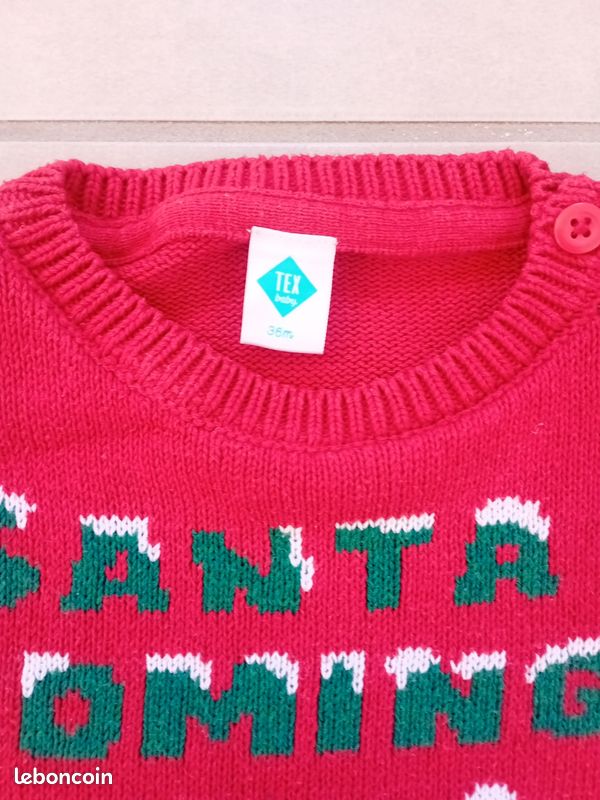 Pull de Noël garçon 3 ans 36 mois Tex (image 5)