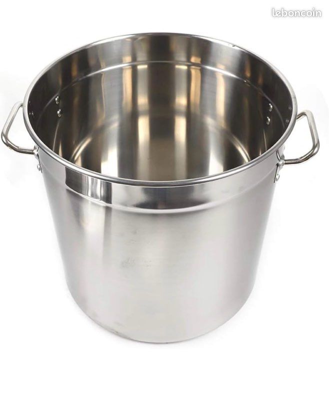 Faitout Professionnel Induction Marmite Inox 35 Litres Loobiiny - - Casserole Grande Capacité Marmite Tous Feux