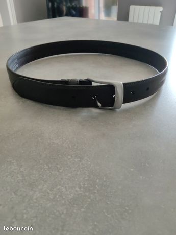 Ceinture ajustable - Cuir de vachette marine Jace | 3 Suisses