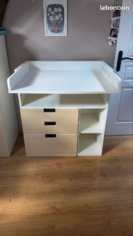Meuble table à langer - Commode Ikea (image 1)