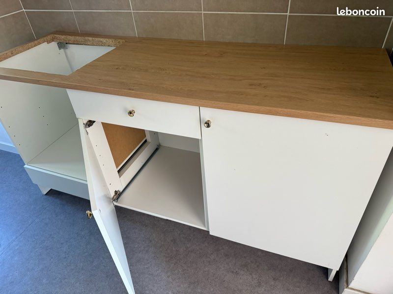 Meubles IKEA Knoxhult – Élément bas avec porte + tiroir pour four (180 cm) (image 4)
