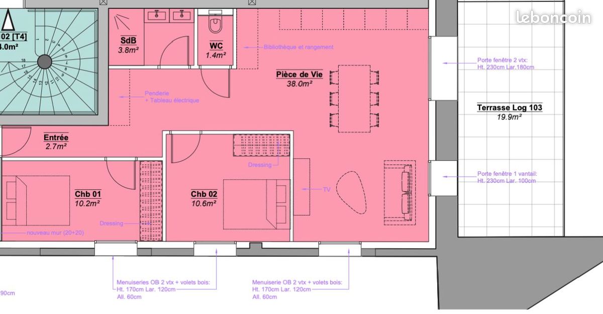 Appartement 3 pièces 66 m² · à Viry · 66 m² · 390 000 €