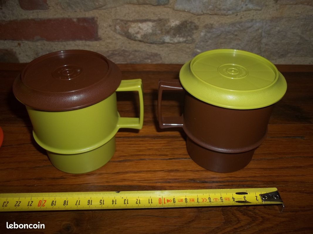 2 mug tupperware vintage (image 2)