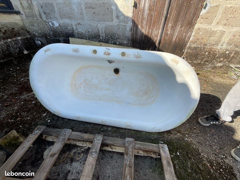 4 Pieds De Baignoire En Fonte Chromée - Style Griffe, Argent Poli, Pattes Chromées