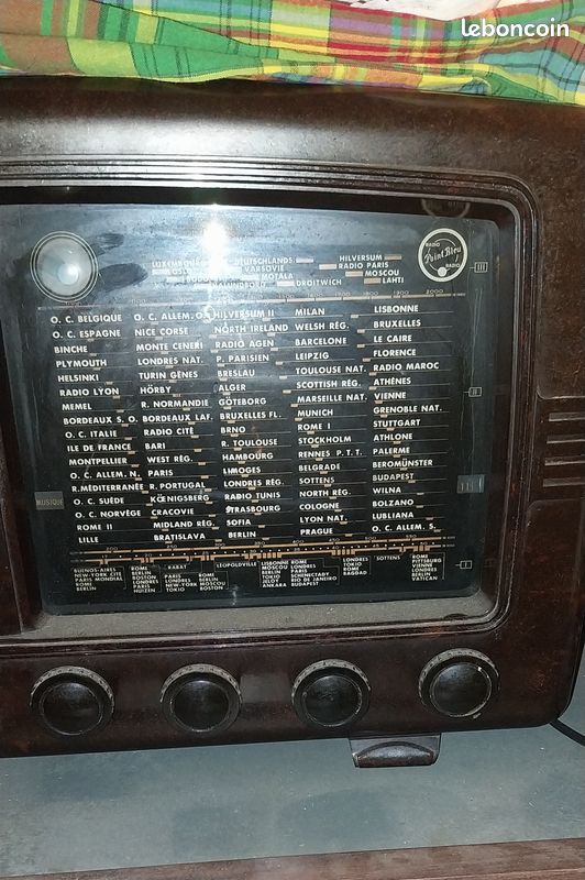 Radio vintage point bleu (image 2)