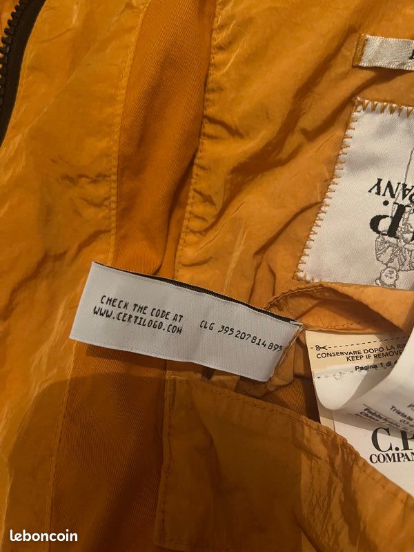 Veste cp company orange très bon état original (image 5)